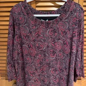 110. WOMENS CROFT & BARROW 3X DETAIL TOP